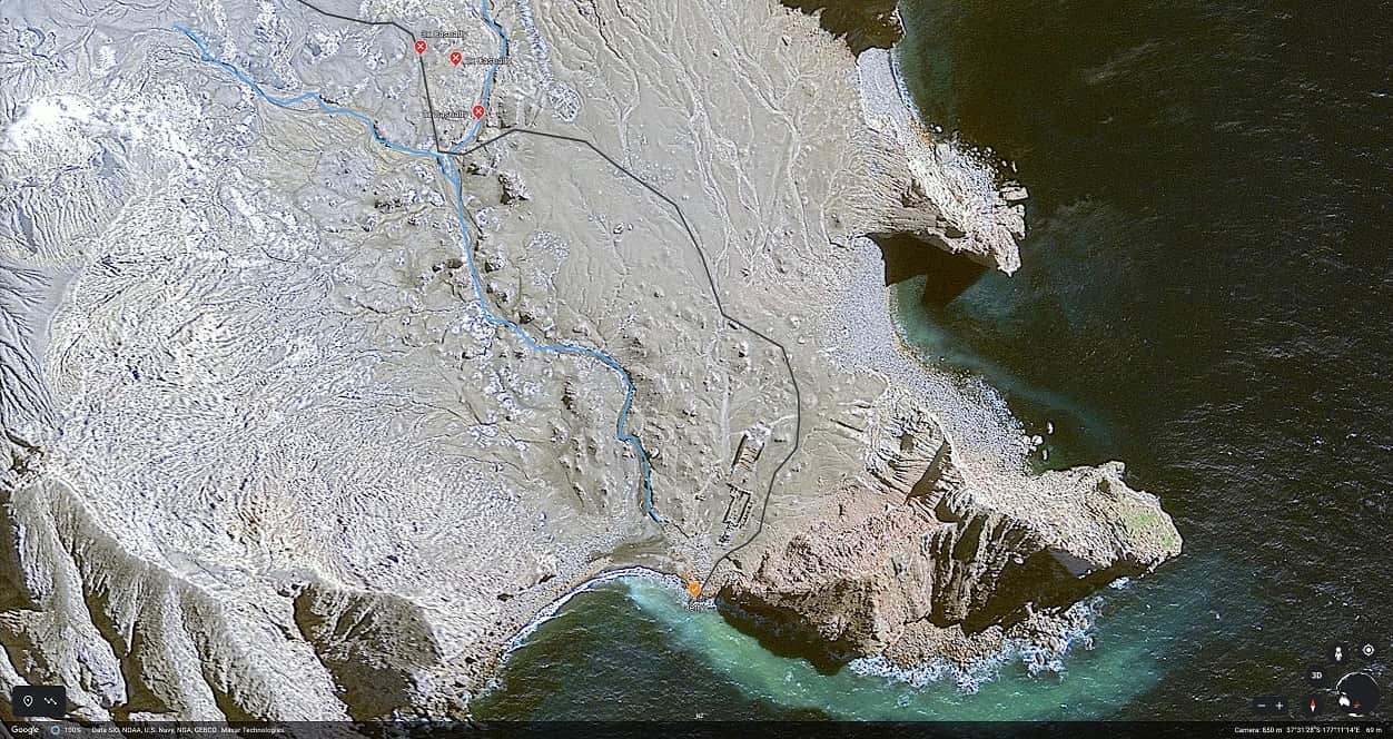 A map of White Island.