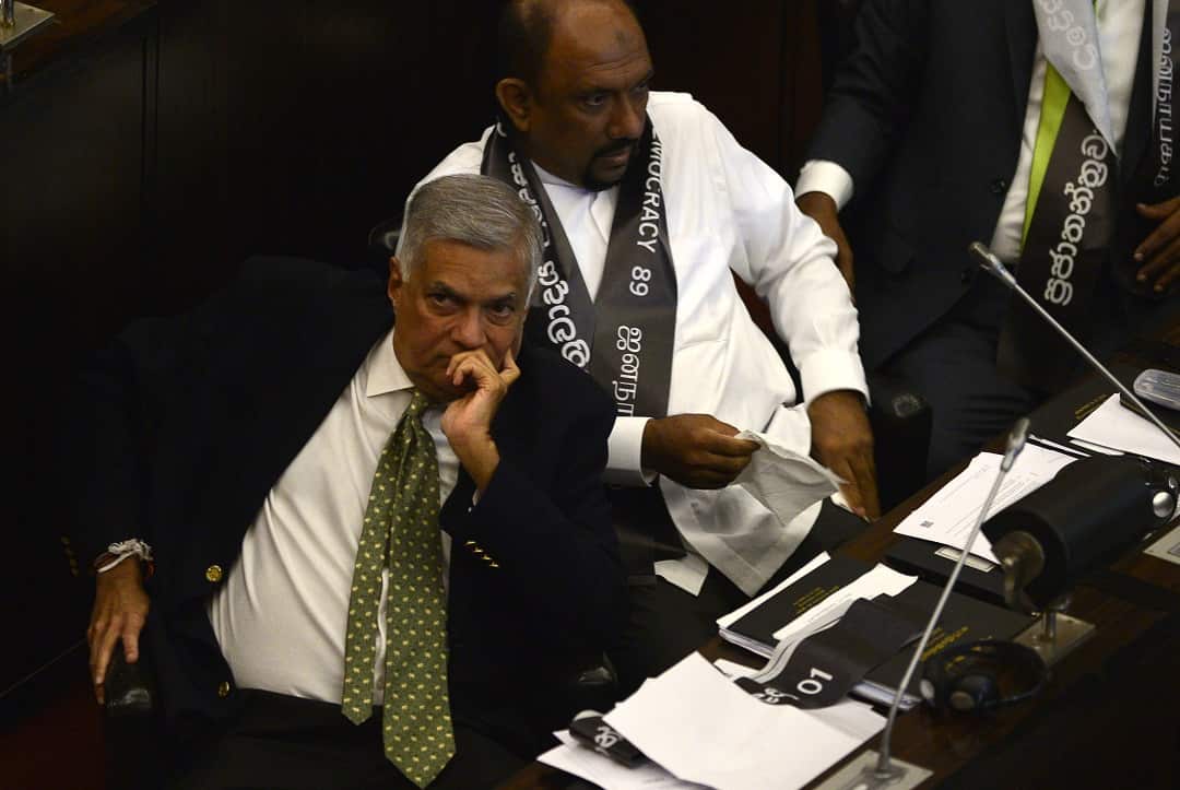 Sri Lanka's ousted prime minister Ranil Wickremesinghe has refused to accept the President's decision.