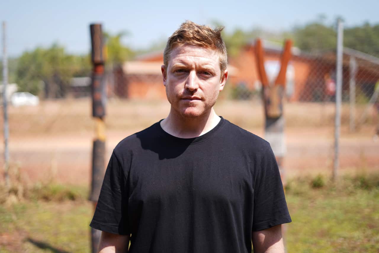                                Jilamara Art Centre’s studio and workshop coordinator Will Heathcote.