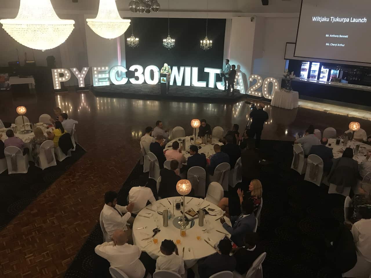 The graduation ceremony at Wiltja Secondary College.