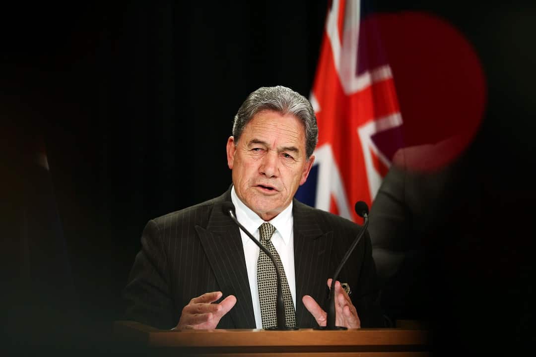 New Zealand Foreign Minister Winston Peters.