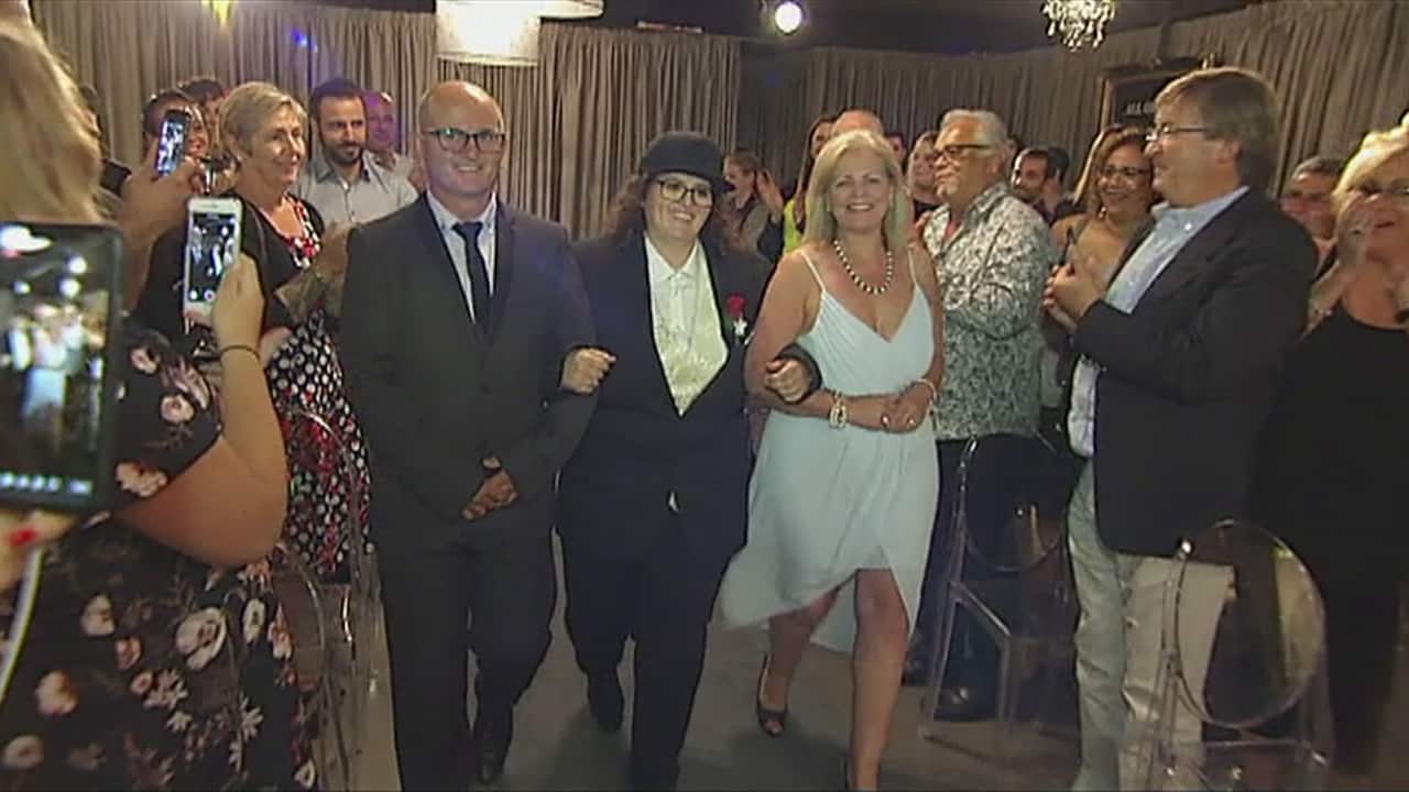 Diana and Deanne Ribeiro make their marriage official.