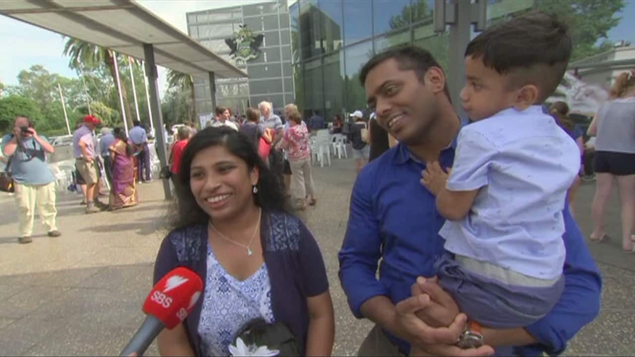 Vijay Kumar Thiyagarajan with his family.