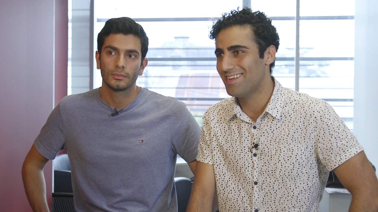 WipeHero founders Reza Keshavari and Farid Mirmohseni.