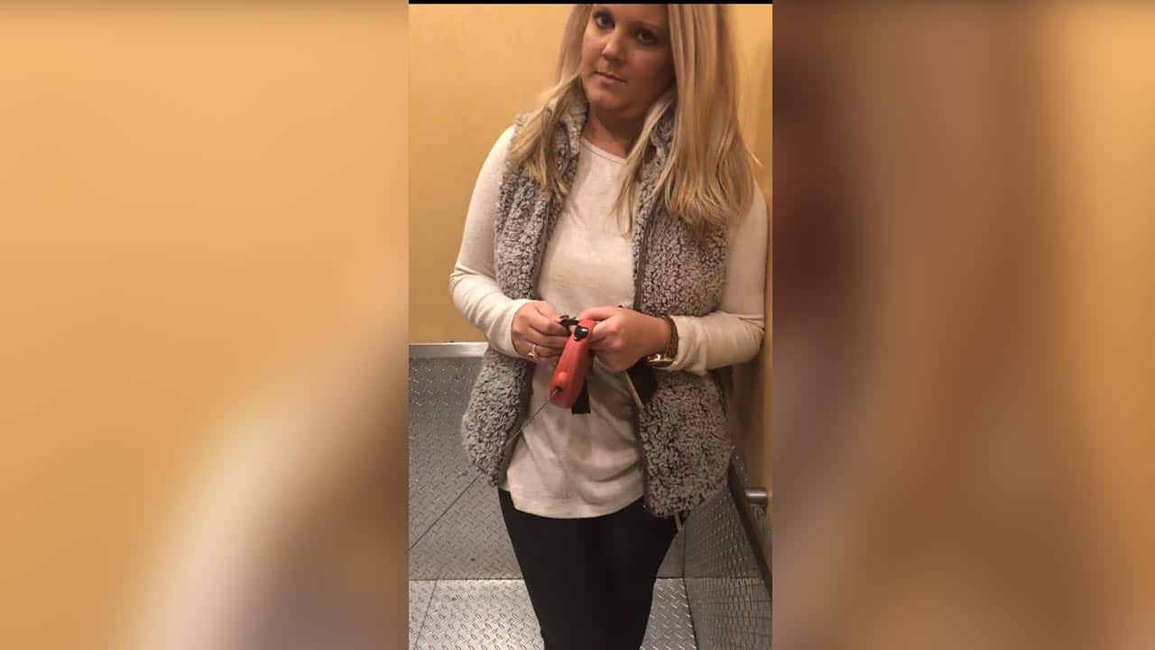 Hilary Brooke Mueller as seen in a video taken by D’Arreion Toles.