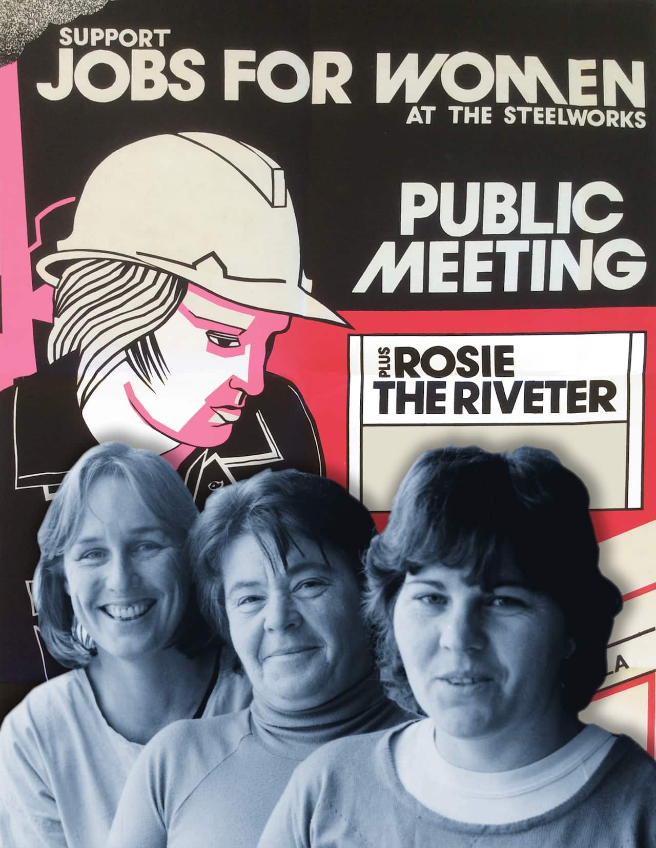 One of the Jobs for Women campaign posters, featuring Robynne (left) and Slobodanka (right). 