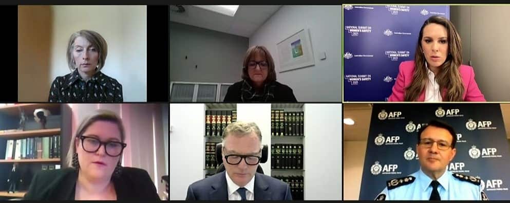 Policing and justice responses panel at the National Summit on Women's Safety.