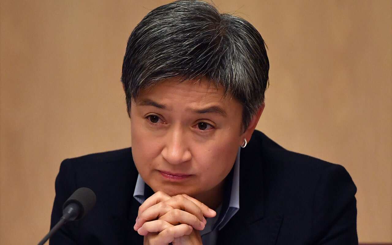 Shadow Minister for Foreign Affairs Penny Wong at the Senate Estimates hearing at Parliament House in Canberra.
