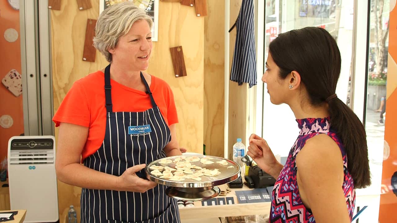 Reporter Sana Qadar taste tests the range.