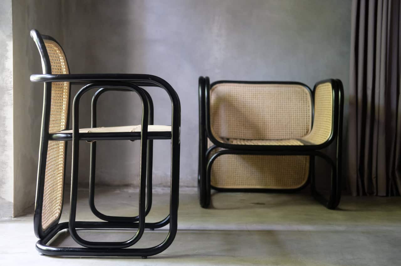 Worn's rattan chairs.