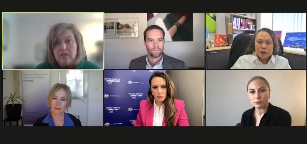 A panel discussion about preventing and responding to sexual violence at the National Summit on Women's Safety.