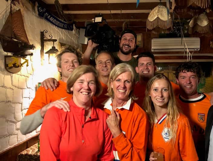 Dutch fans gather ahead of the FIFA Women's World Cup