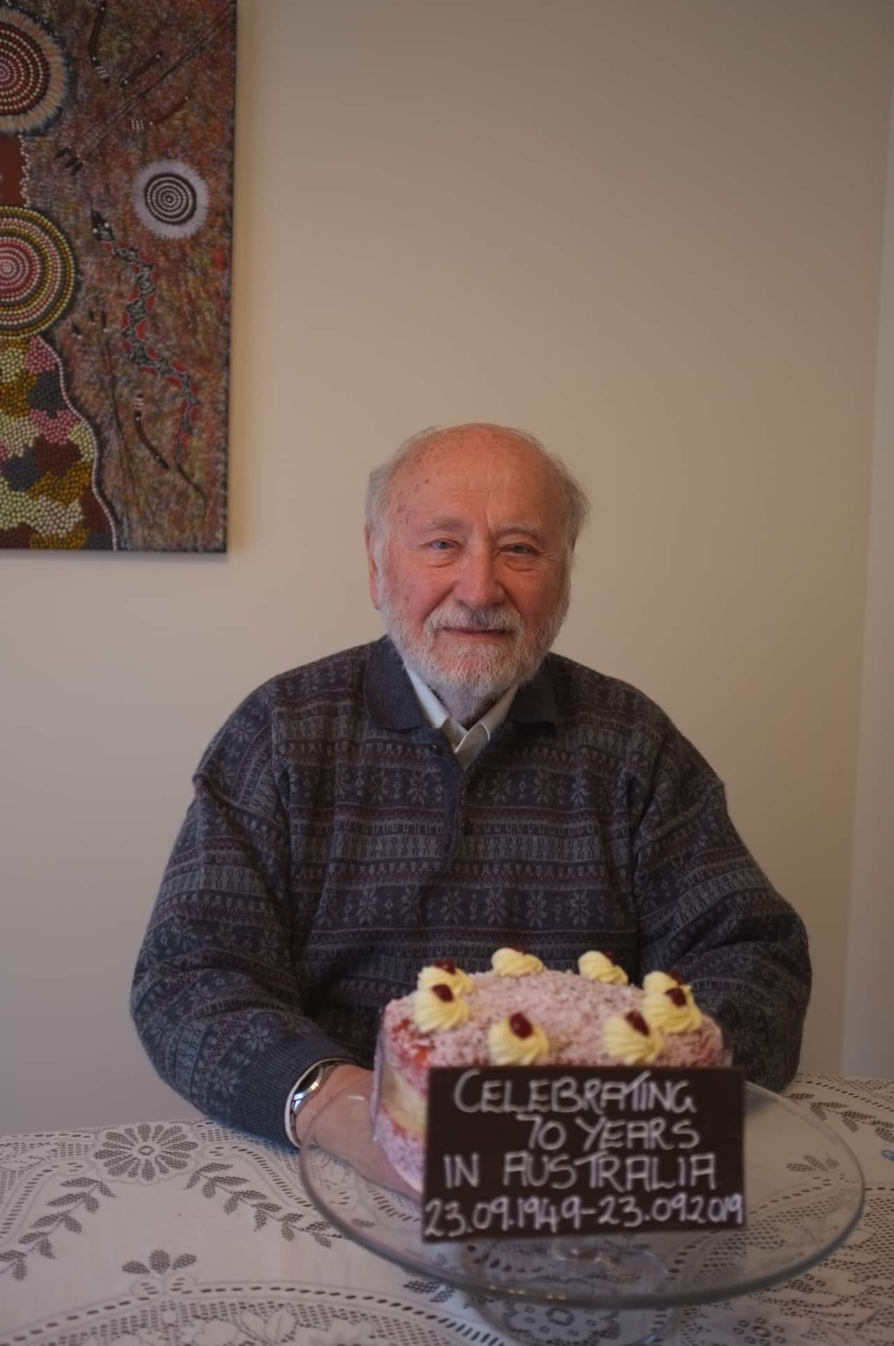 Last year, Mikolaj Subocz celebrated 70 years of living in Australia after immigrating from Belarus. 