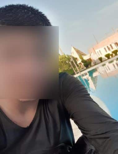 The teen at the holy site of Lalish, about 15km east of Dohuk. He was recently freed after spending almost five years being held by IS.