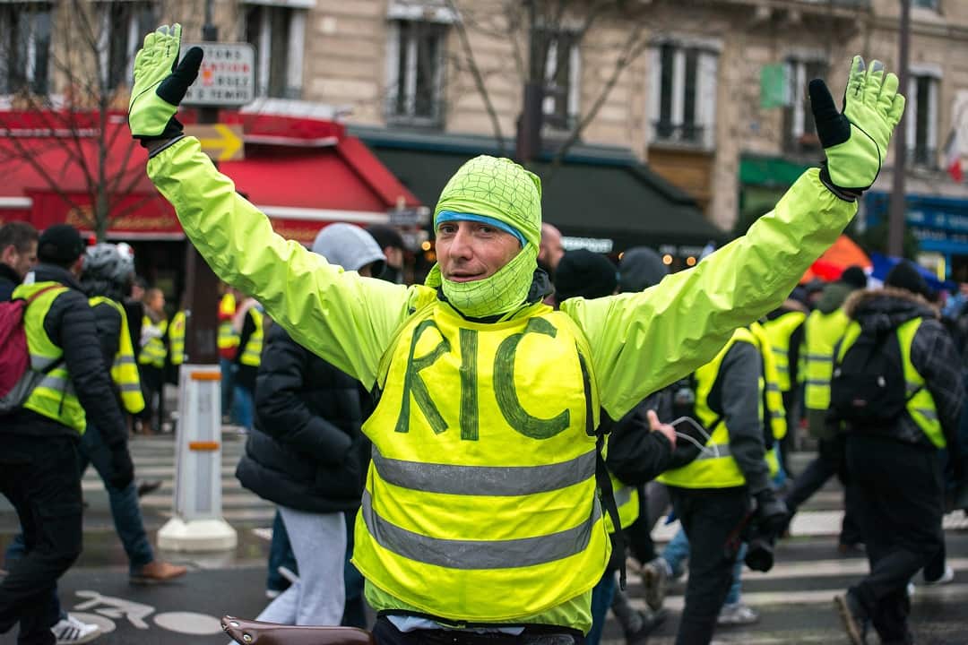 People march in Paris for the 10th weekend in a row.