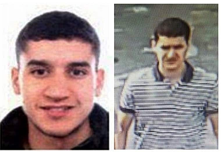 Younes Abouyaaqoub, the alleged terrorist who was believed to be driving the van that killed dozens in the centre of Barcelona