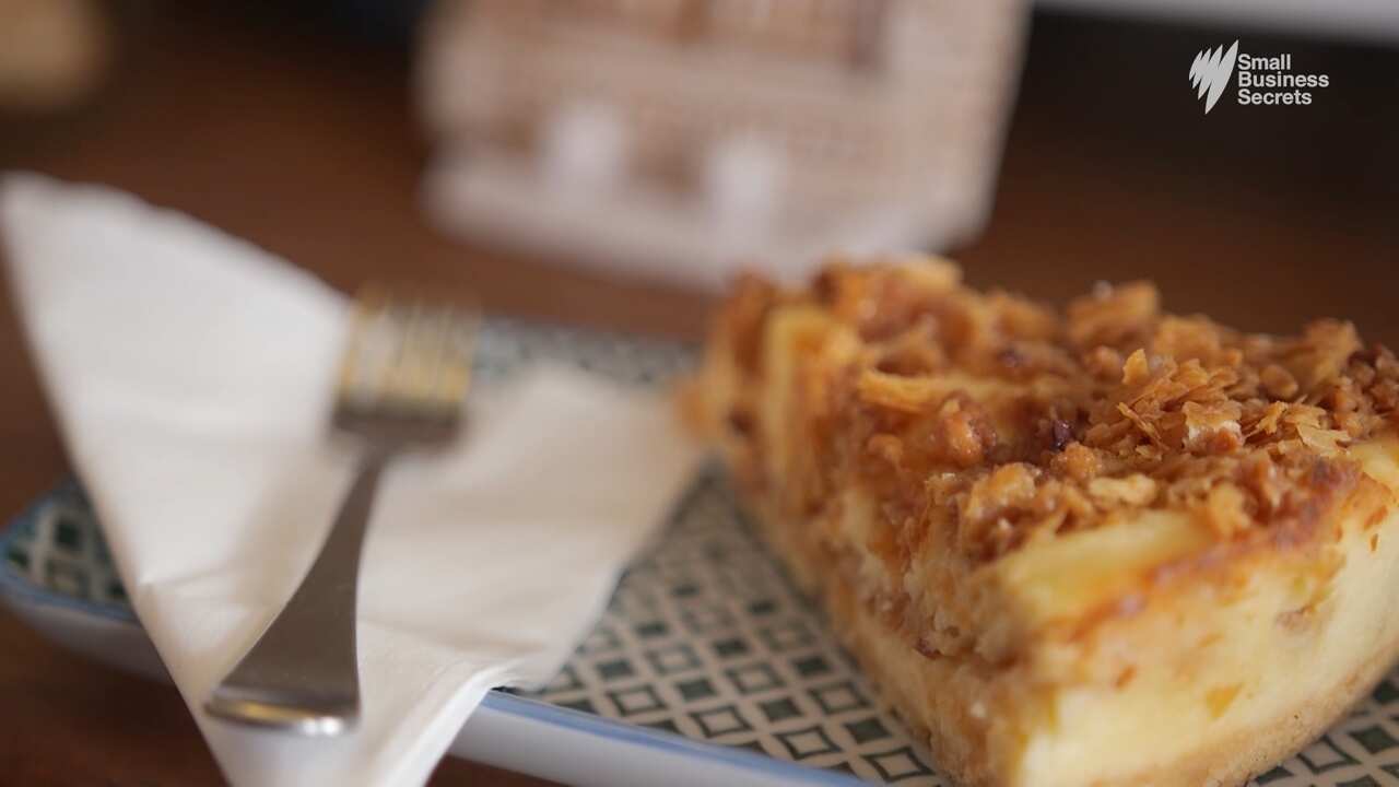 Zaaki Espresso's famous baklava cheesecake.