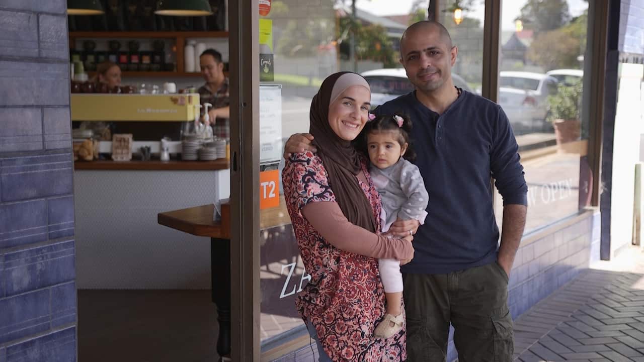Anas Ezmigna and his wife Penny Saris, owners of Zaaki Espresso.