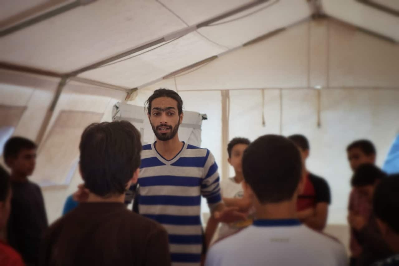 Anwar Abu Jesh, Za'atri Refugee Camp, circus