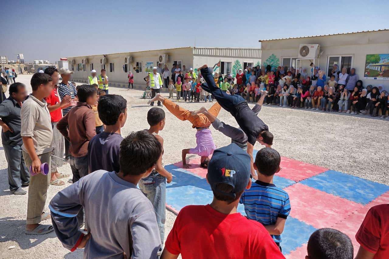 Za'atri Refuge Camp, circus