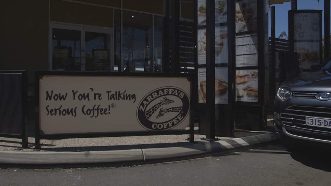Zarraffa's Coffee has a drive thru as their point of difference.