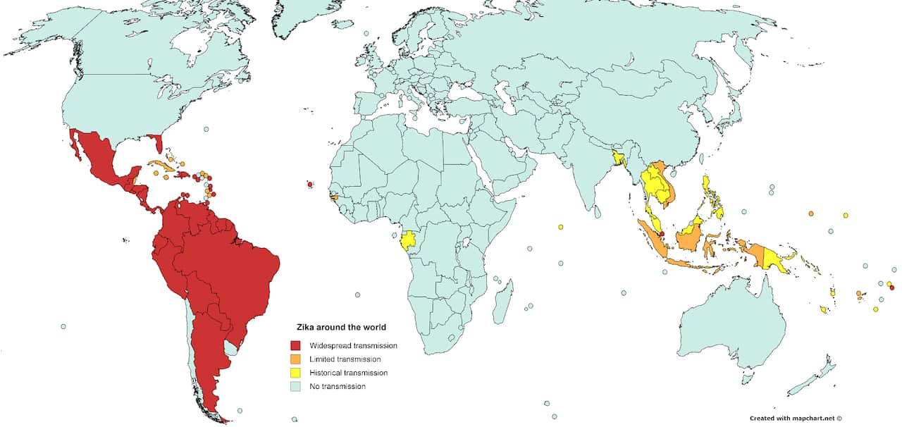 Zika around the world