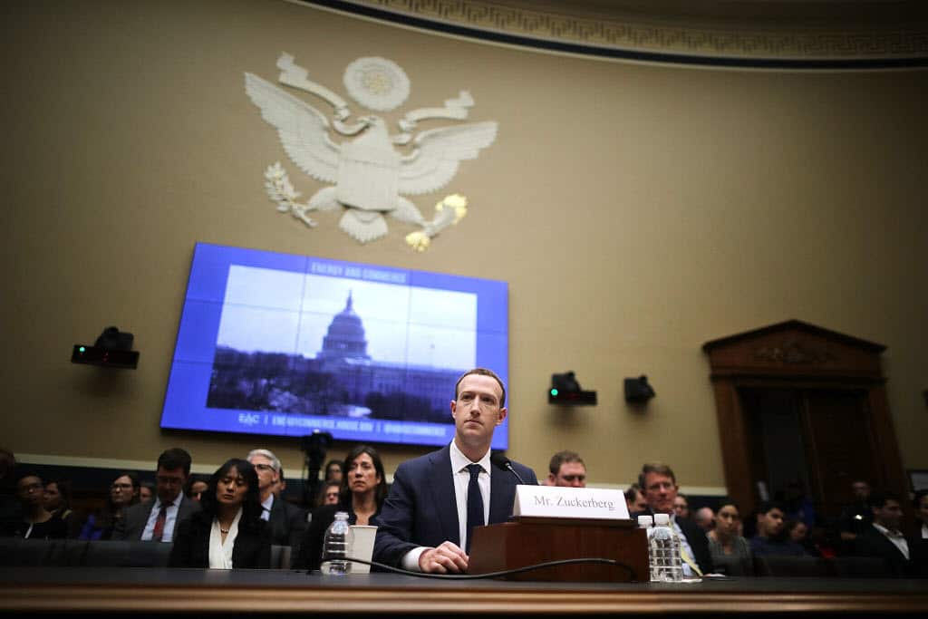  Facebook co-founder, Chairman and CEO Mark Zuckerberg testifies before the House Energy and Commerce Committee