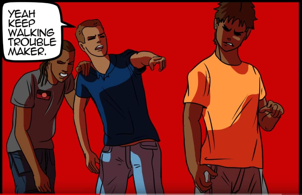 The interactive app helps youth make decisions about how to respond to bullying