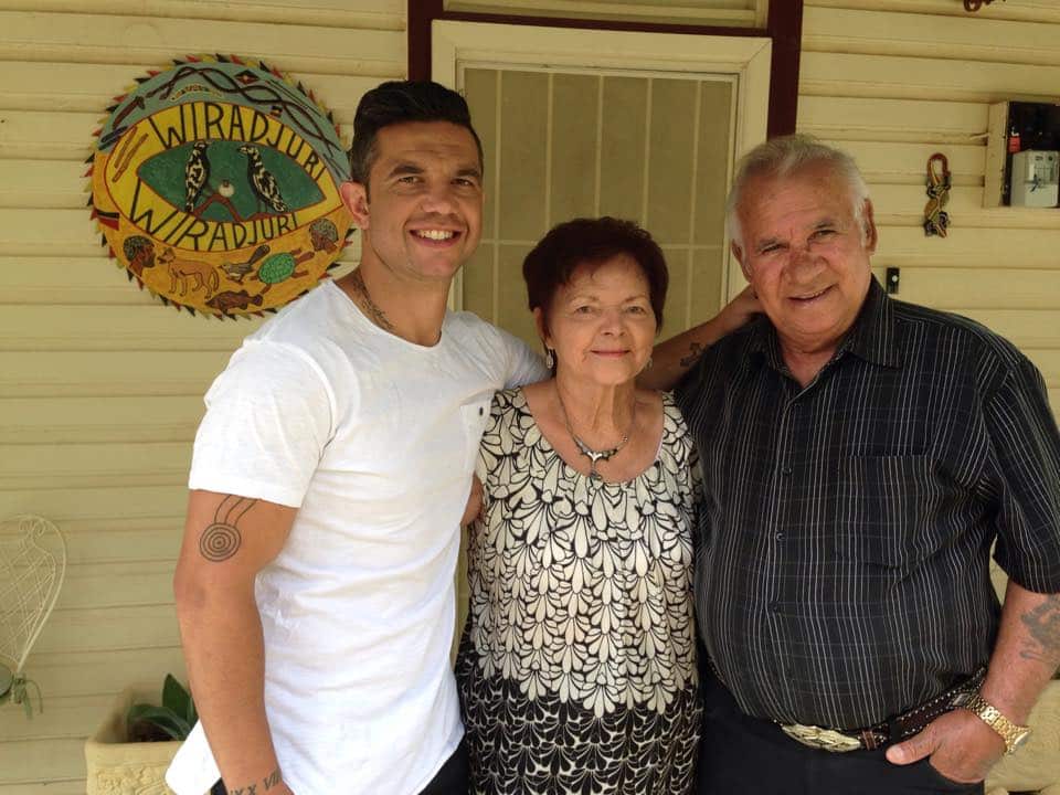 Joe Williams, Aunty Betty Grant and Wiradjuri elder, Uncle Stan Grant Jnr.