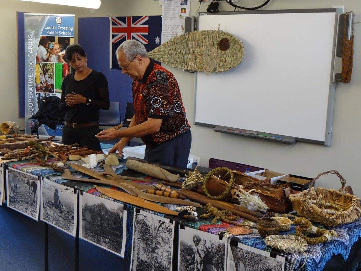 NSW school exhibits cultural tools, instruments and art