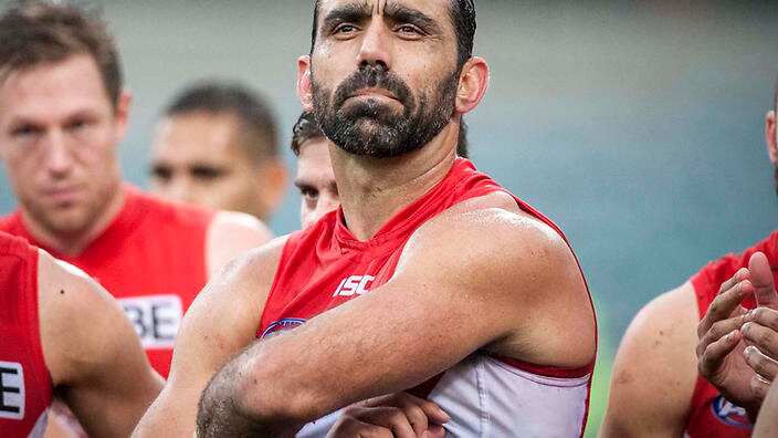 Adam Goodes of the Sydney Swans 
