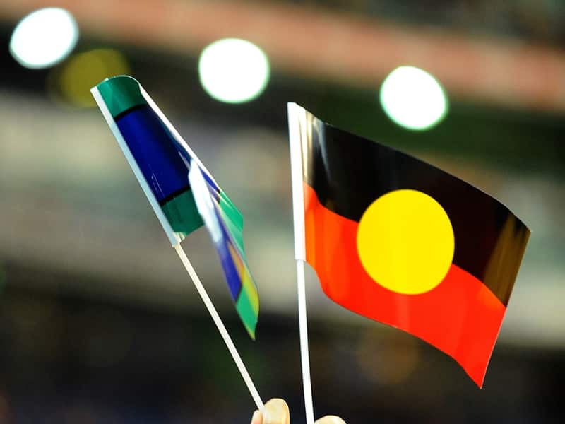 Indigenous flags in Melbourne