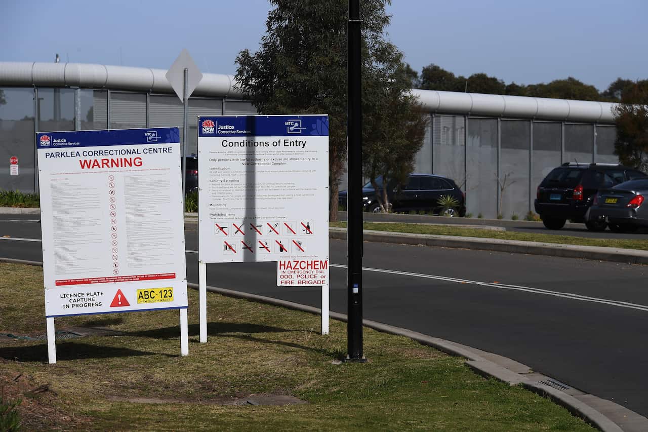 The Parklea Correctional Centre in Parklea, Sydney, Monday, August 30, 2021. Parklea Correctional Centre has been placed into a strict lockdown after at least 12 prisoners contracted COVID-19. (AAP Image/Dean Lewins) NO ARCHIVING