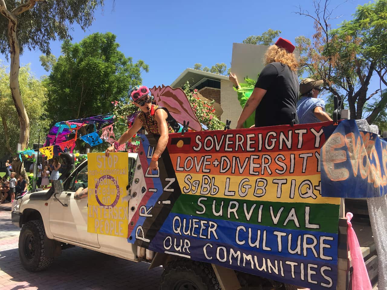 Fab-Alice paraded down the centre of ALice Springs