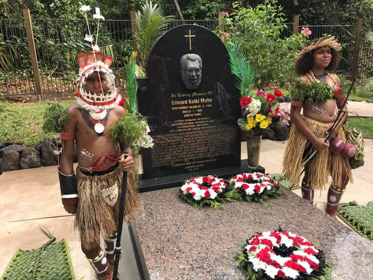 Commemorating the 25th anniversary of Mabo in the spiritual heart on Murray Island or Mer.