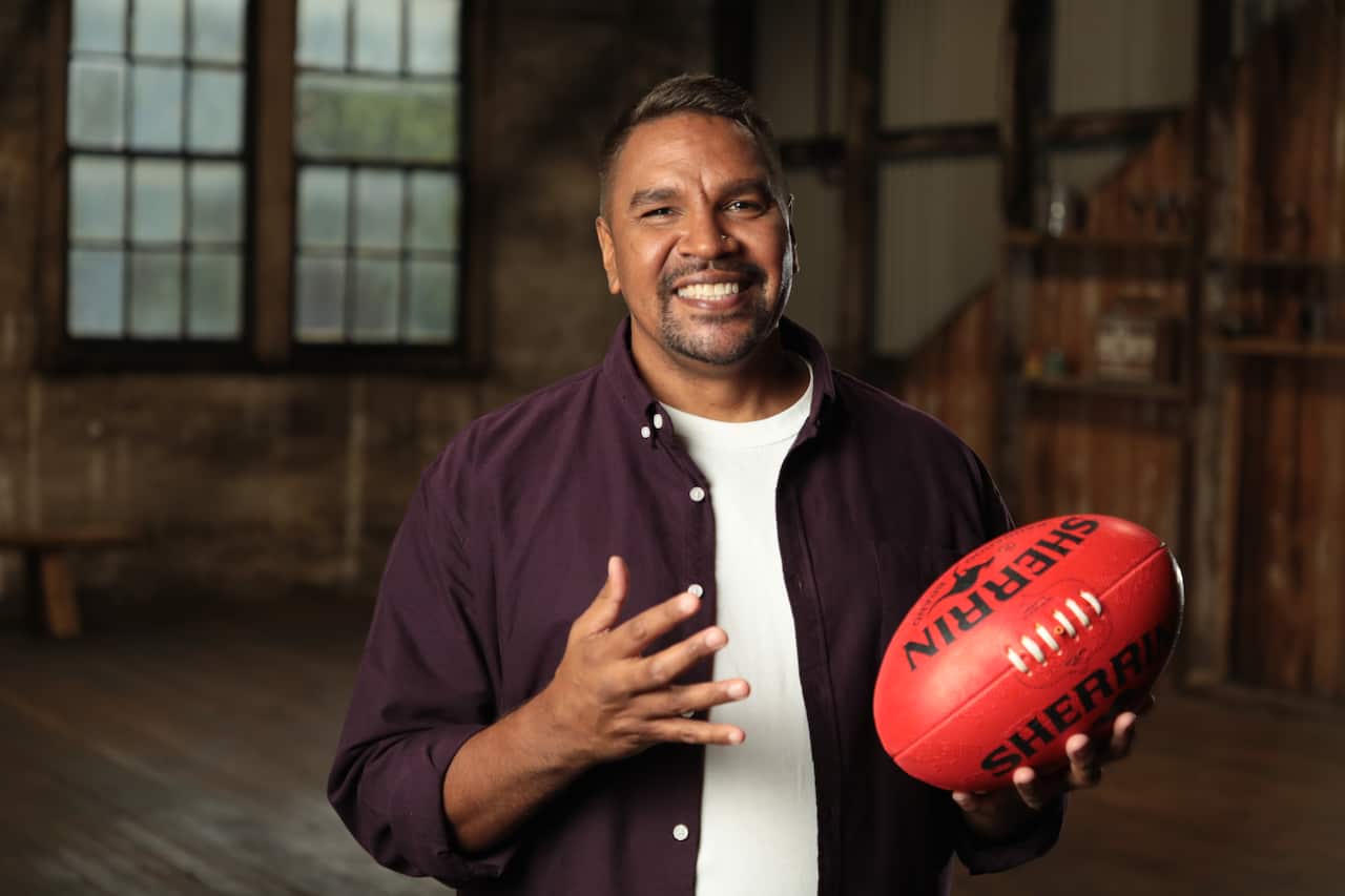 Andrew Krakouer is the new co-host of Yokayi Footy alongside Megan Waters