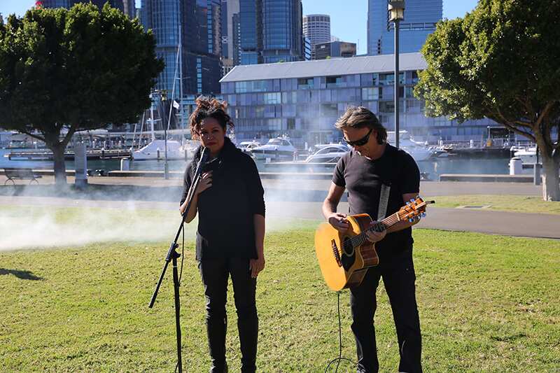 Christine Anu sings for the launch of Google's first RAP