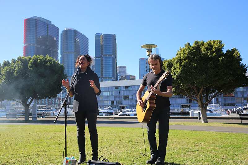 Christine Anu closes the Google RAP launch with her famous song, 'My Island Home'