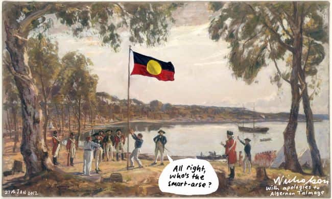 Nicholson Aboriginal flag cartton