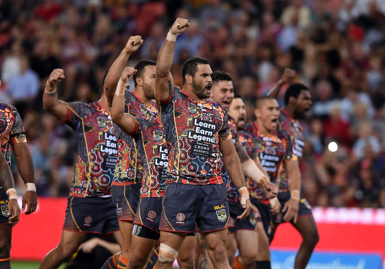 Greg Inglis, captain of the Indigenous All Stars.