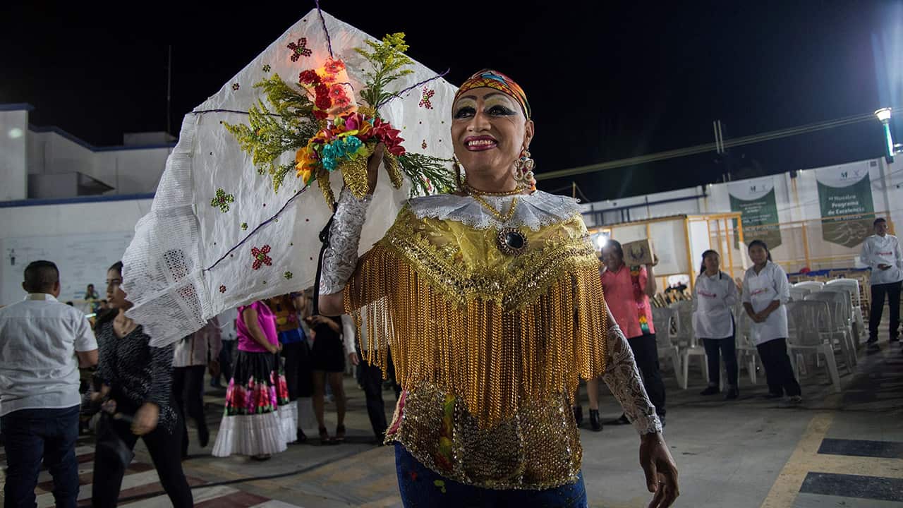 Pageant participant poses for the camera