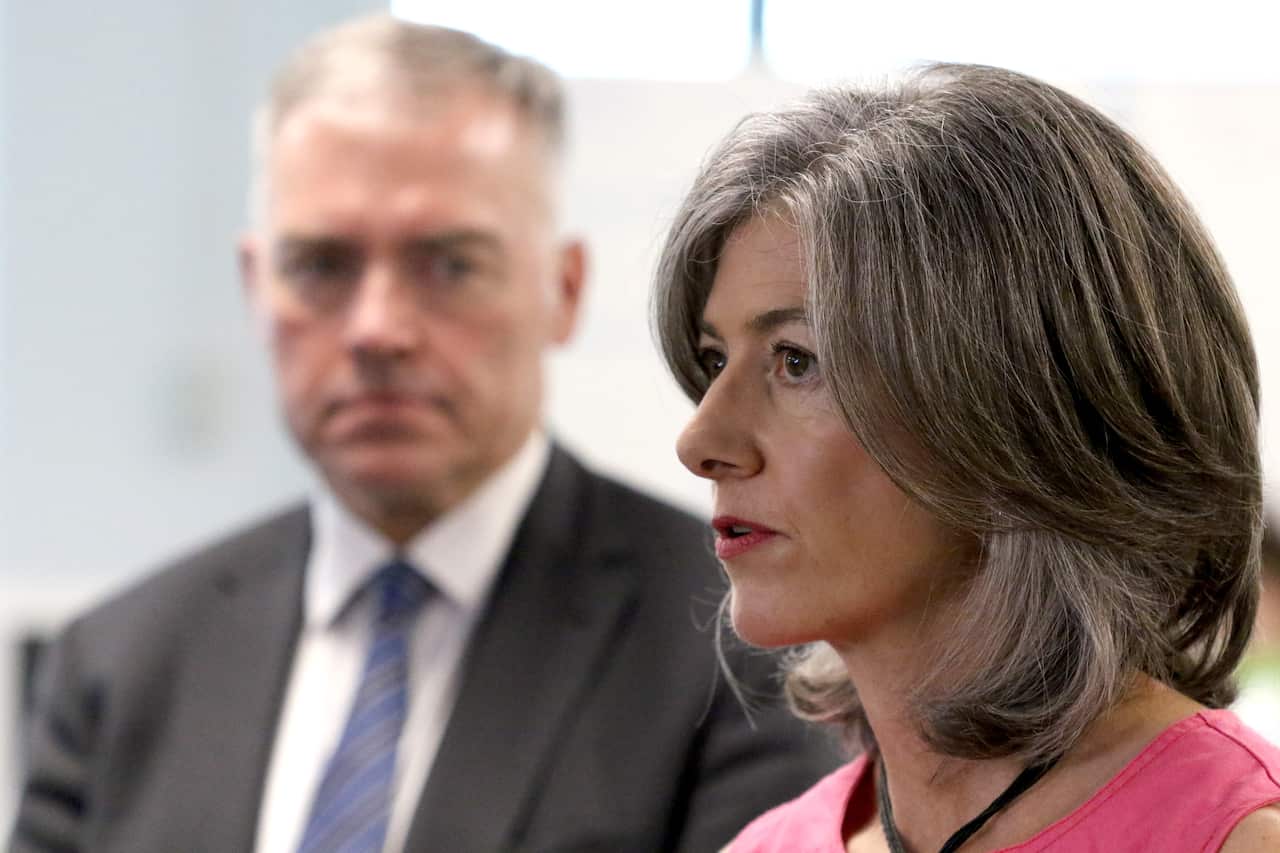 SA Health chief public health officer Nicola Spurrier speaking to the media at the new SA Health covid-19 command centre in Adelaide, Friday, March 20, 2020.  (AAP Image/Kelly Barnes) NO ARCHIVING