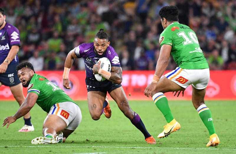 Josh Addo-Carr of the Melbourne Storm.