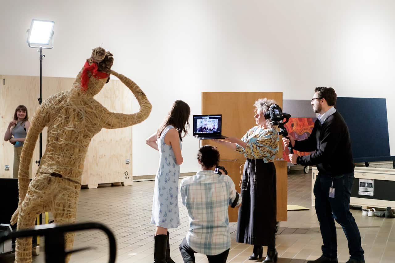 Photo of Installation of Tjanpi Desert Weavers work