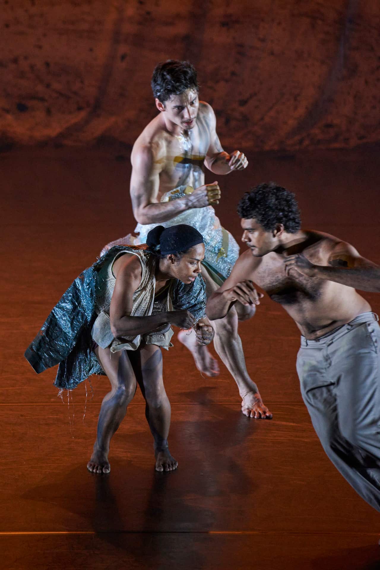 A supplied image obtained on Thursday, September 30, 2021, of Marrugeku performers. Intercultural performance company Marrugeku has celebrated 25 years with the release of a book. (AAP Image/Supplied by Marrugeku) NO ARCHIVING, EDITORIAL USE ONLY