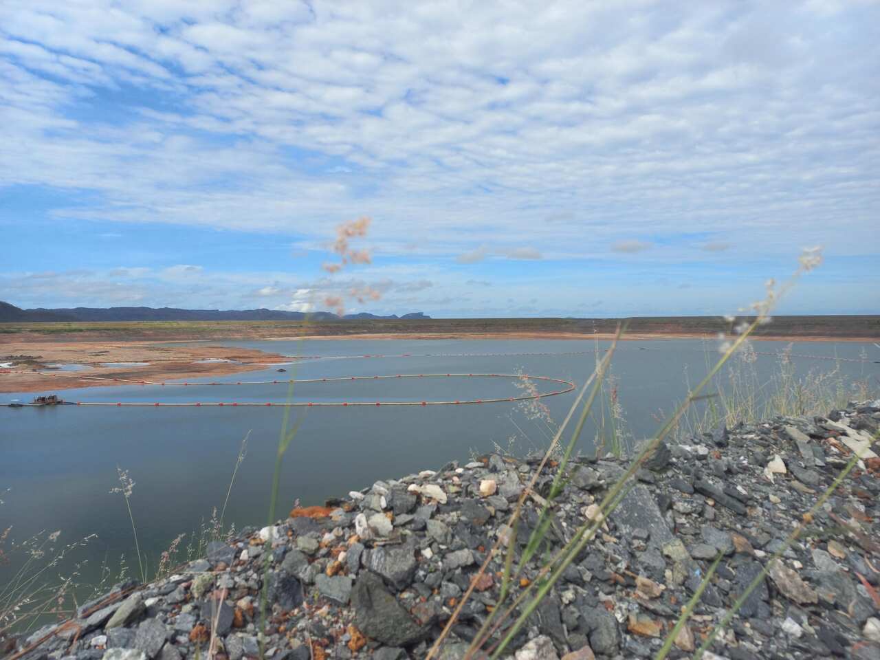 The former tailings dam at the Ranger mine site.