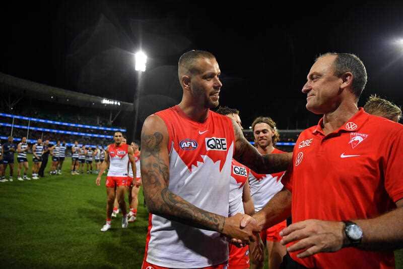 Buddy Franklin and John Longmire