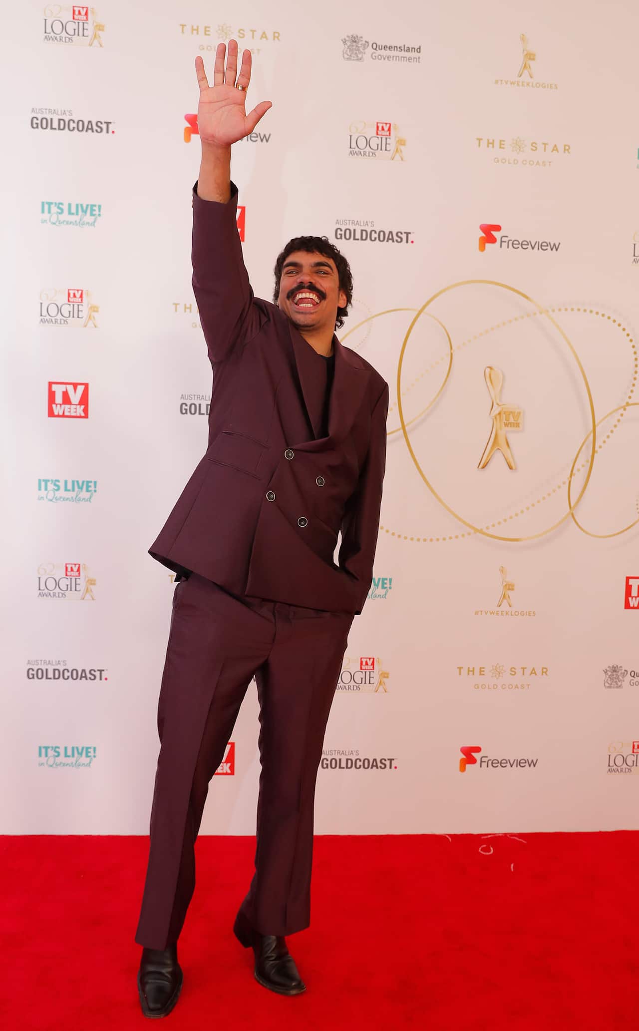 Tony Armstrong during the 62nd TV Week Logie Awards at the Gold Coast Convention and Exhibition Centre on the Gold Coast, Sunday, June 19, 2022. (AAP Image/Regi Varghese) NO ARCHIVING
