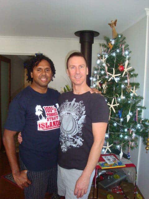 Sani Ray Townson and his partner Ross who have been together for 13 years. 