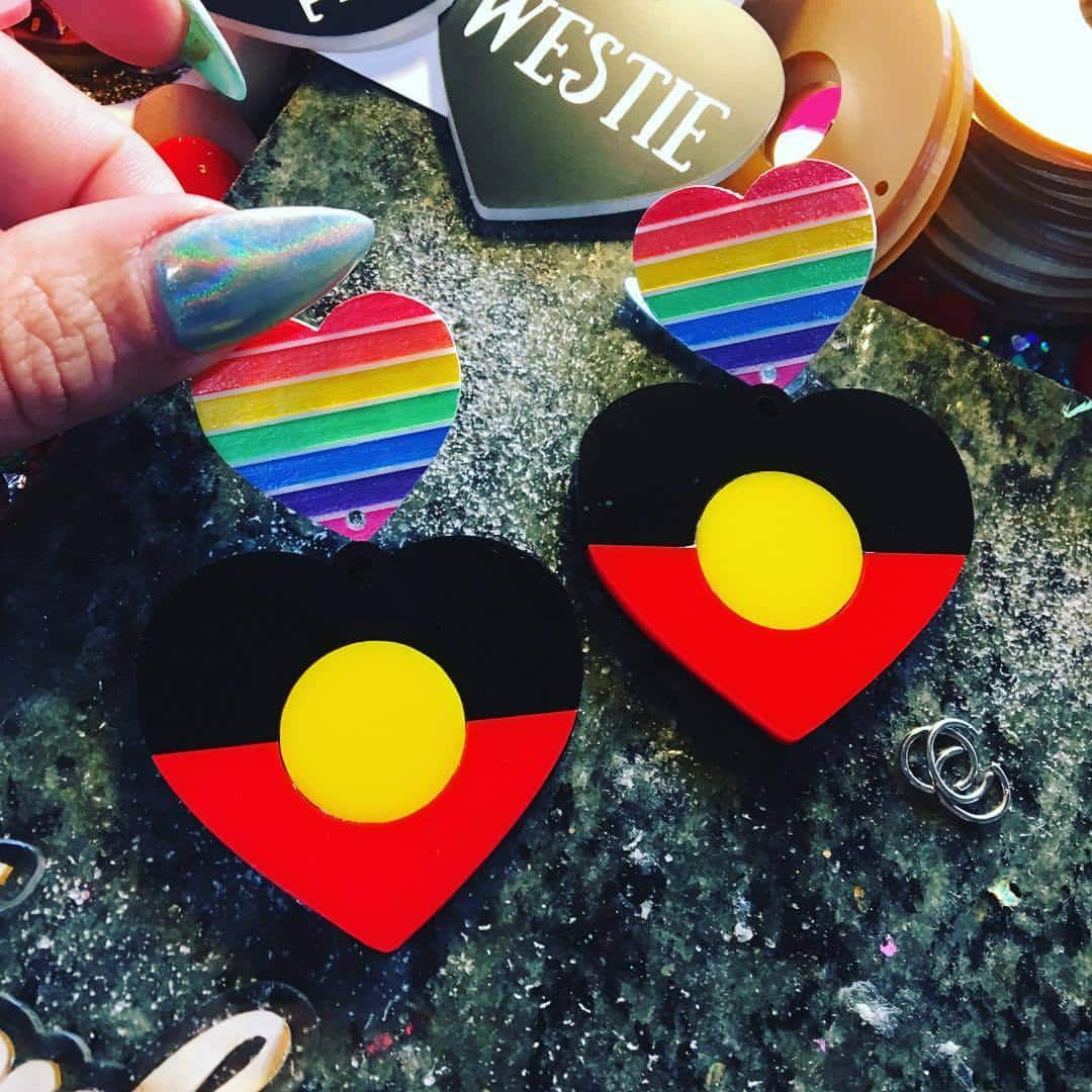 Aboriginal LGBTIQ earrings